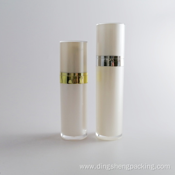 Cosmetic Packaging 15ml 30ml small white plastic cosmetic acrylic lotion bottle 50ml